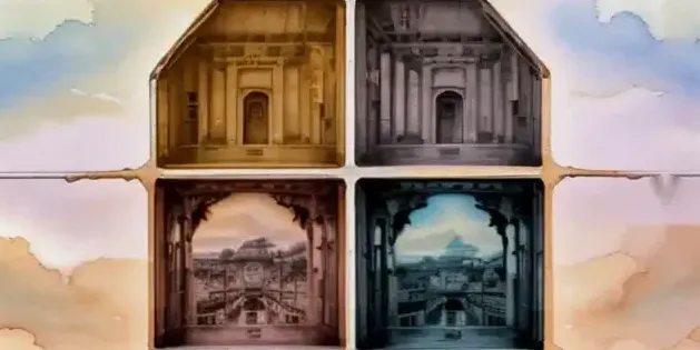 Centralna scena-symbol z gry Gorogoa